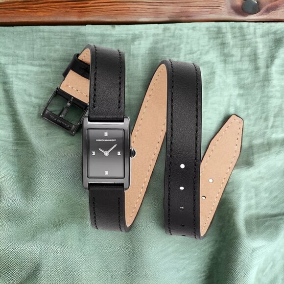 REBECCA MINKOFF Leather Wrap Watch main image 6